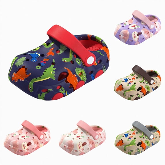 Girls Clogs Kids Slip on Comfortable Close Toe Garden Shoes Boys Lightweight Beach Pool Slide Sandals Shower Slippers Pink Size 13.5 Little Kid