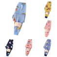 thumbnail image 1 of Girls Clothes Adorable Girls Pants with Cartoon Elastic Waist Autumn Winter Wear for Comfortable Daily Outfit Sky Blue 4-5 Years, 1 of 4