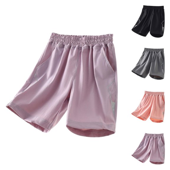 Girls Clothes Children Shorts Solid Loose Breathable Quick Drying Casual Beach Shorts for Summer
