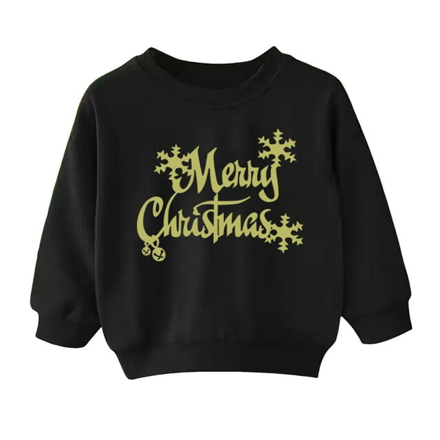Girls Clothes Christmas Toddler Girls Boys Sweatshirt Girls Kids Casual