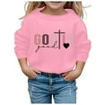 thumbnail image 1 of Girls Clothes Crewneck Sweatshirts Comfort Colors Sweatshirt Long Sleeve Graphic Top Casual Fall Pullover Long Sleeve Top Fall Tops Sweatshirts for Women Loose Fit, 1 of 3