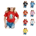 thumbnail image 1 of Girls Clothes Cute Graphic Shirts Kids Short Sleeve T-Shirt Ocean Tee Tops Outfits, 1 of 4