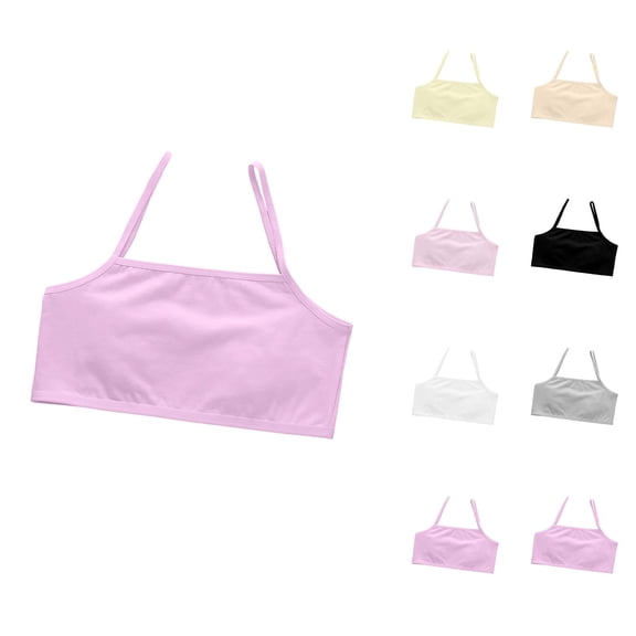 Girls Clothes Girls Activewear Bra Seamless Crop Top Camisole Style for Sports Training