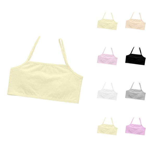 Girls Clothes Girls Activewear Bra Seamless Crop Top Camisole Style for Sports Training