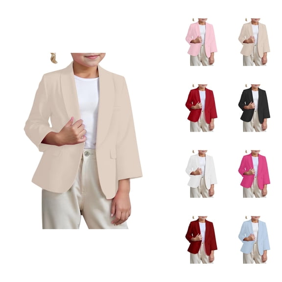 Girls Clothes Girls Coat Solid Color Suit Jacket For Girls Small Casual Suit For Kids