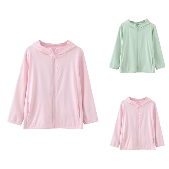 Girls Clothes Girls Coat Toddler Summer Boys Girls Long Sleeve Sun Proof Clothing Solid Color Outdoor Breathable Light Coat Light Air Conditioning Clothes