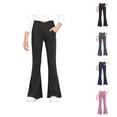thumbnail image 1 of Girls Clothes Girls Flared Yoga Pants High Waisted Bootcut Leggings for Teens Dance Workout Trousers Stretchy Athletic Wide Leg Bottoms, 1 of 6