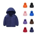 thumbnail image 1 of Girls Clothes Girls Jackets Toddler Boys Girls Winter Coat Hooded Jacket Wear Thicken Windproof Zipper Warm Outwear, 1 of 4