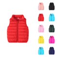 thumbnail image 1 of Girls Clothes Girls Jackets Unisex Baby Vest Stand Up Collar Zip Up Sleeveless Jacket For Winter Fall, 1 of 4
