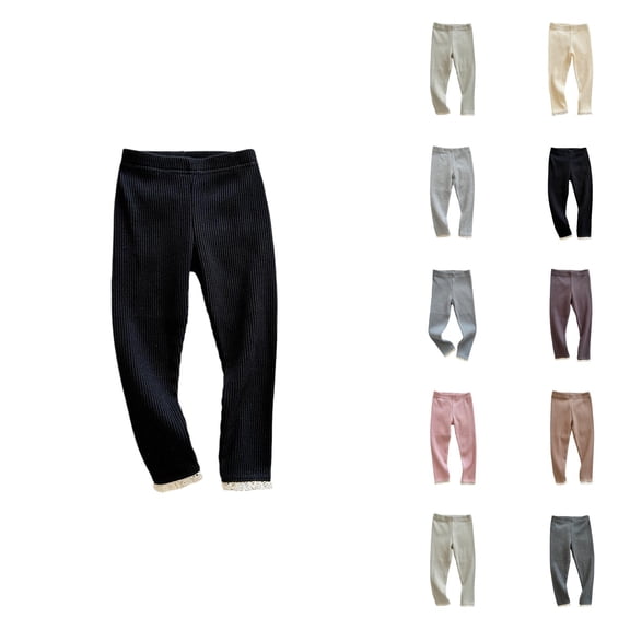 Girls Clothes Girls Micro Flare Pants Stretch Outer Layer Leggings Casual Bell Bottom Trousers Pull-On Elastic Waist Pants for Daily Wear