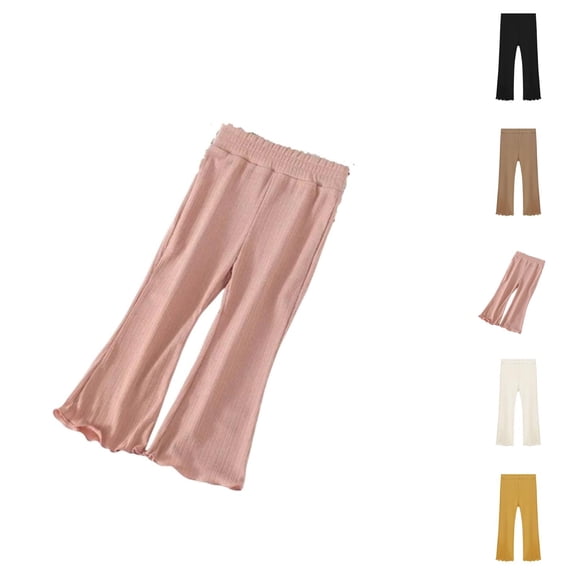 Girls Clothes Girls Pants Summer Casual Thin Ice Silk Style Versatile Western Pants for Little Girls