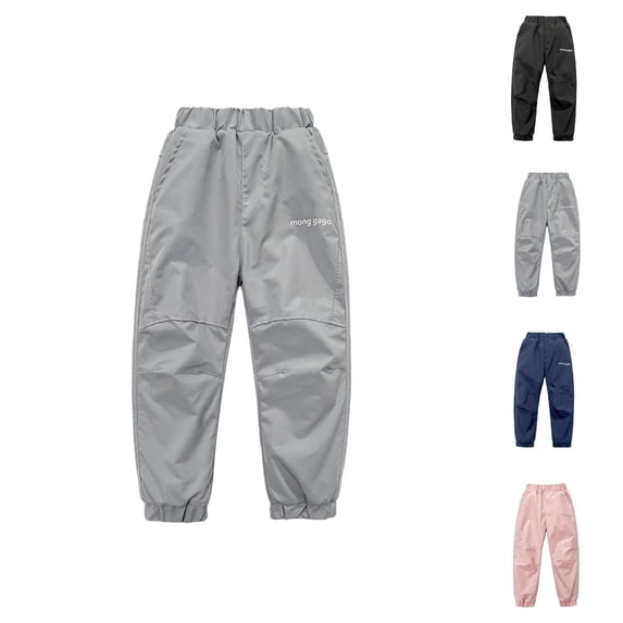 Girls Clothes Girls Snow Pants Insulated Winter Windproof Ski Trousers Thermal Lined Softshell Hiking Pants for Kids Outdoor Cold Weather Activities