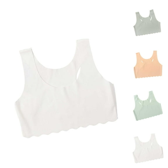 Girls Clothes Girls Sports Bra Seamless Crop Top Camisole Lightweight for Athletic