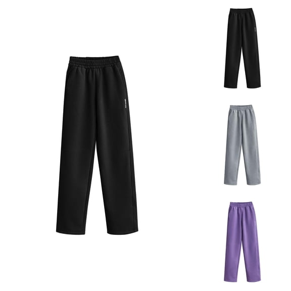 Girls Clothes Girls Straight Leg Pants Winter Warm Thickened Casual Trousers Narrow Fit Ankle Bottoms for Toddler & Big Kids Cold Weather Outerwear