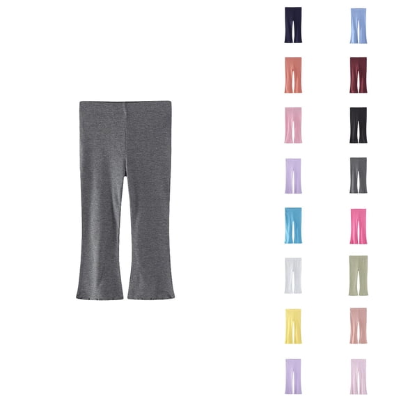 Girls Clothes Girls Summer Ice Silk Pants Thin Little Girl Casual Trousers Wide Leg Western Style Bottoms Breathable Fabric for Hot Weather Activities