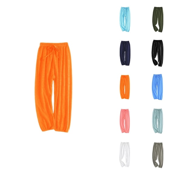 Girls Clothes Kids Pants Long Bloomers Solid Elastic Waist Harem Style Basic Joggers Trousers for Summer