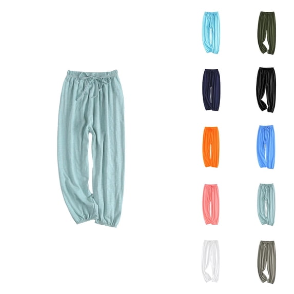 Girls Clothes Kids Pants Long Bloomers Solid Elastic Waist Harem Style Basic Joggers Trousers for Summer