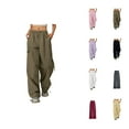 thumbnail image 1 of Girls Clothes Pant for Girls Cargo Pants For Girls Casual High Waisted Drawstring Loose Fit Pants Clothing Teen Girls Jogger Pants, 1 of 5