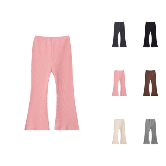 Girls Clothes Pants for Girls Micro Flare Pants Girl's Stretch Outer Layer Leggings