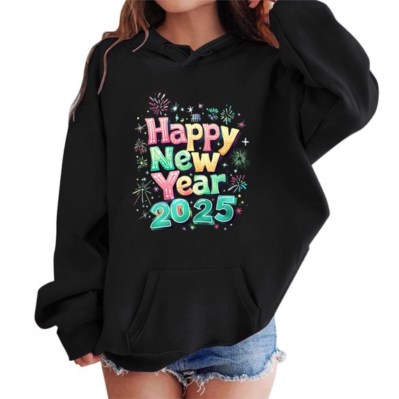 Girls Clothes Pullover Tops Sweaters & Hoodies Hooded Sweatshirt Casual Loose Outerwear Coat with Pockets Sweatshirts for Girls Trendy Cute Pattern Print Sweet