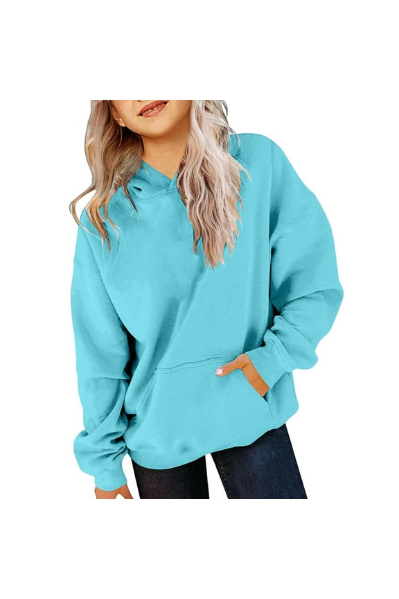 Girls Clothes Sport Pullover Custom Sweatshirt Pullover Hoodies Hooded Drawstring Sweatshirt Cool Sweatshirts for Girls Trendy