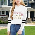 thumbnail image 1 of Girls Clothes Teen Hoodies Long Sleeve Graphic Top Sweatshirts Fall Fashion Printed Sweatshirts Tops Pocket Pullover Hoodies Cute Pattern Print Sweatshirts for Girls Trendy, 1 of 3