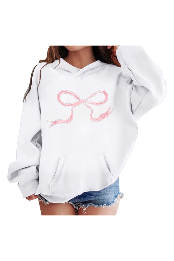 Girls Clothes Teen Hoodies Pullover Tops Sweaters & Hoodies Fall Tops Cool Casual Pullover Hooded for Boys Girls Cute Pattern Print Sweatshirts for Girls Trendy