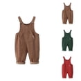 thumbnail image 1 of Girls Clothes Toddler Girls Corduroy Overalls Baby Bib Jumpsuit Adjustable Straps Denim Style Pants Autumn Casual Trousers for Playful Outfit, 1 of 9