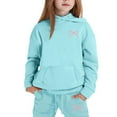 thumbnail image 1 of Girls Clothes Tracksuit Set Athletic 2 Piece Outfit Letter Print Sweatshirts Sweatpants Casual Long Sleeve Shirts Sports Jogging Suit Set Gifts For Teenage Girls #06 Sky Blue,4-5Y, 1 of 4