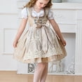 thumbnail image 1 of Girls' Clothing Cosplay Maid Beer Festival Dress Set (4-12Y) - Lace Detail Short Sleeve Dress with Matching Accessories, Limited Time Offer Under 10 Dollars, 1 of 6