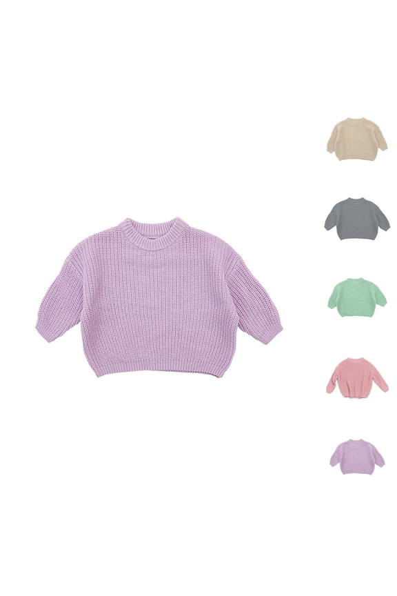 Girls Clothing Custom Sweater Oversize Pullover Cotton Baby Boys Kitted Jumper Warm Winter Top for Toddlers and Young Children