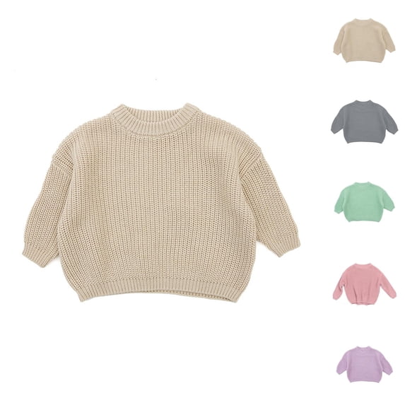 Girls Clothing Custom Sweater Oversize Pullover Cotton Baby Boys Kitted Jumper Warm Winter Top for Toddlers and Young Children