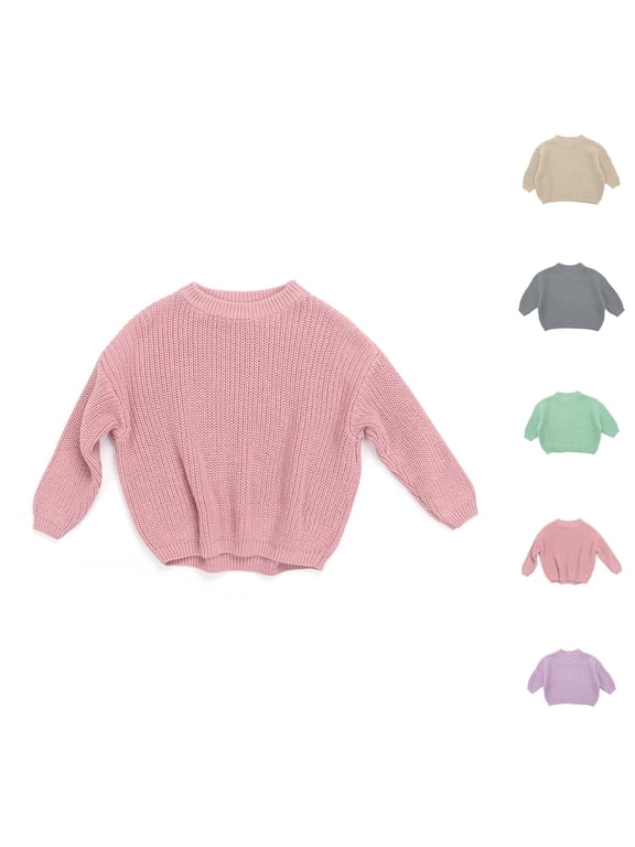 Girls Clothing Custom Sweater Oversize Pullover Cotton Baby Boys Kitted Jumper Warm Winter Top for Toddlers and Young Children