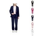 thumbnail image 1 of Girls Clothing Girls Clothing Set Girls Jacket Solid Color Lapel Suit Open Front Long Sleeve For Kids Girls Size 5 14 Years, 1 of 9