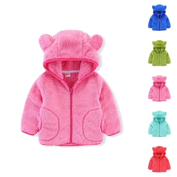 Girls Clothing Girls Coat Toddler Kids Baby Girl Boy Jacket Children's Hooded Winter Coat Outerwear