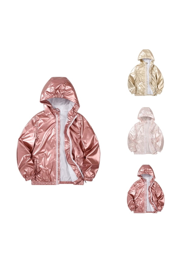Girls Clothing Girls Lightweight Jacket Girls Rain Jacket Lightweight Windbreaker Coat With Hood