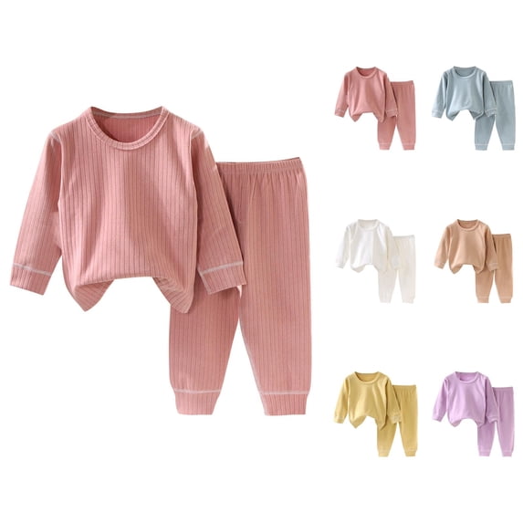 Girls Clothing Sets for Girls Girls Outfits Set For Toddlers Comfortable Long Sleeve Layering Top And Bottom For Autumn And Spring Homewear For Everyday Use