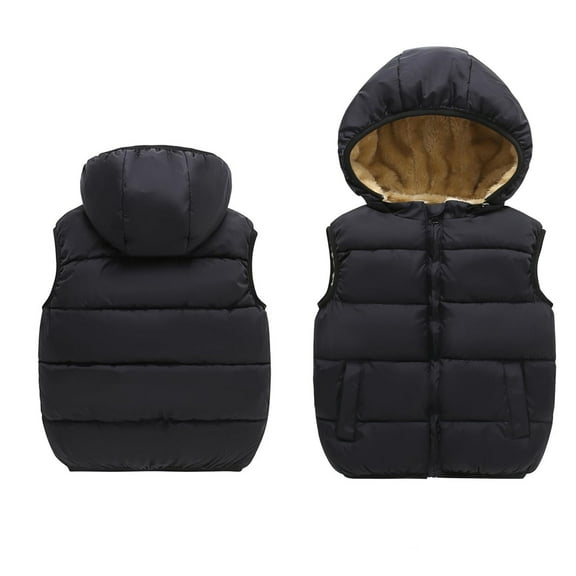 Girls Coat&Jacket Toddler Kids Baby Coat Vest Boys Girls Vest Puffy Sleeveless Jacket With Removable Features