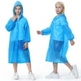 thumbnail image 1 of Girls Coat&jacket Reusable Raincoats for All Ages EVA Ponchos with Hood Rainwear for Kids and Adults 2PCS, 1 of 3