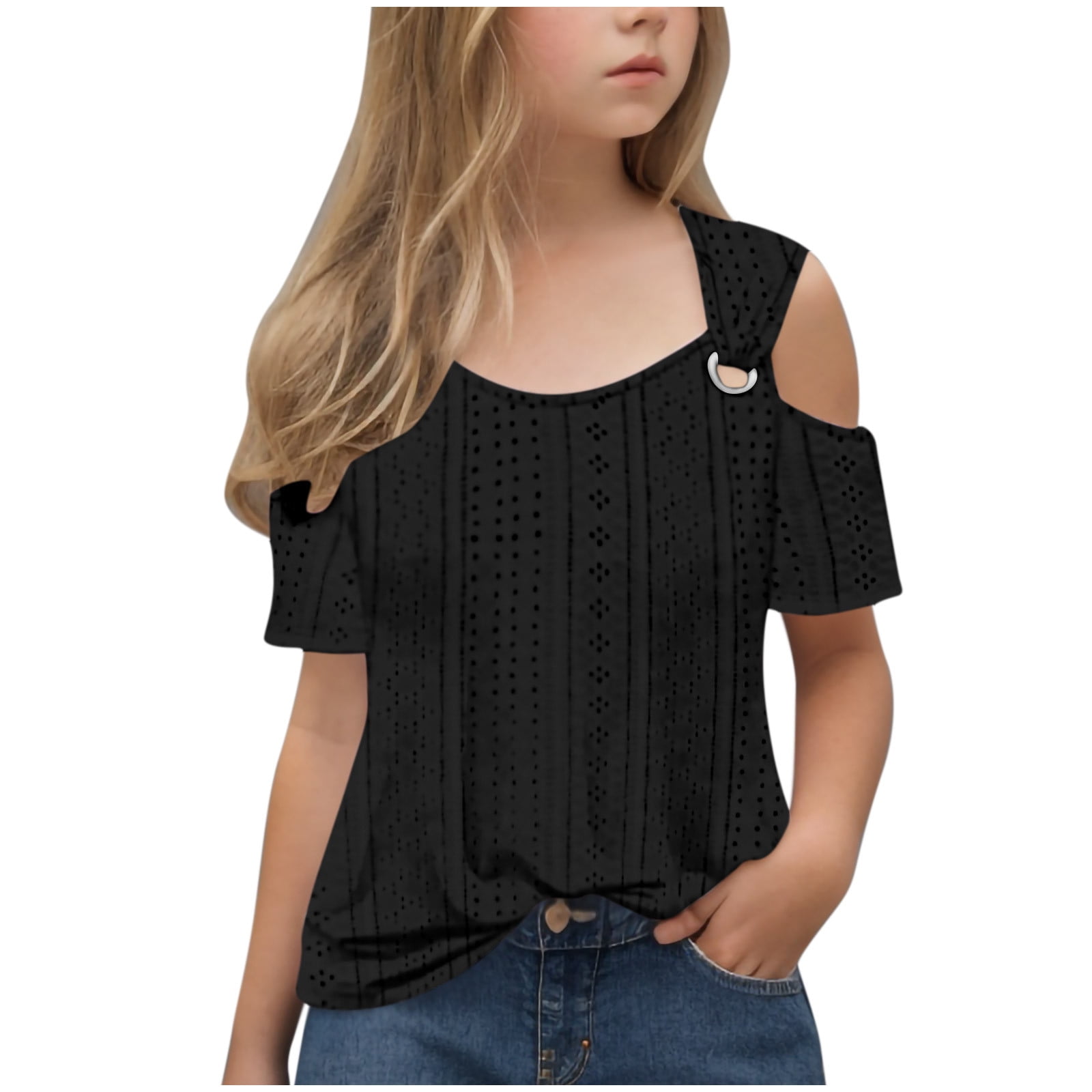 Girl Cold Shoulder Top