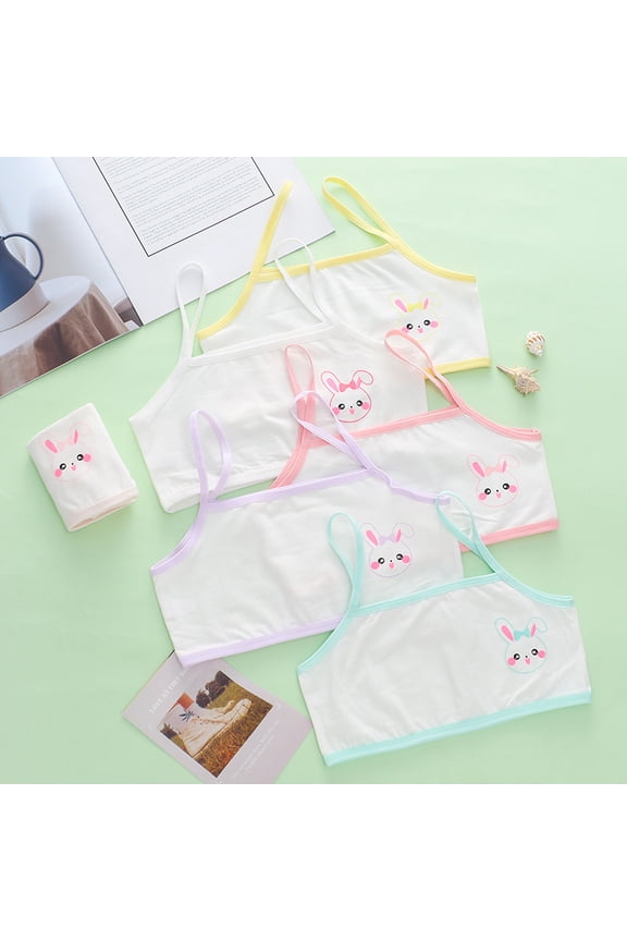 Girls Comfort-First Cropped Cami | Stretch Cotton Material for All-Day Wear | Serves as a Discreet Training Bra & Light Sports Bra | Colors