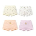 thumbnail image 1 of Girls Comfort Soft Boxer Briefs for 2-11 Years Old Cartoon Cotton Panty Briefs Seamless Girls Shorts Panties 4-Pack, 1 of 7