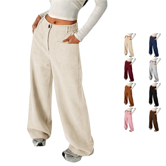 Girls' Comfortable Flare Leg Pants for Kids Soft Elastic Waist Girls Pants Easy Care Everyday Wear Warm up Pants Youth 2t Pants Girls plus Size Girls Clothes Girl Pants Girls Size 16 Girls Tan