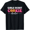 thumbnail image 1 of Girls Cookie Dealer Scout For Girl Cookie Groovy Women Funny T-Shirt, 1 of 3