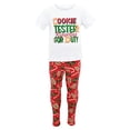thumbnail image 1 of Girls Cookie Tester Reporting For Duty Christmas Outfit Clothes (10Y, Red), 1 of 5
