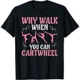 thumbnail image 1 of Girls' Cool Cartwheel Gymnastics T-Shirt Black Small, 1 of 4