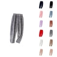 thumbnail image 1 of Girls Coral Lounge Pants Girls Pants for Everyday Casual Home Wear Cozy Flannel Loungewear Bottoms for Toddlers and Kids in Autumn Winter Season, 1 of 5