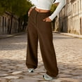 thumbnail image 1 of Girls Corduroy Wide Leg Pants Front Button Zipper Straight Fit Casual Trousers with Pockets for Youth, 1 of 6