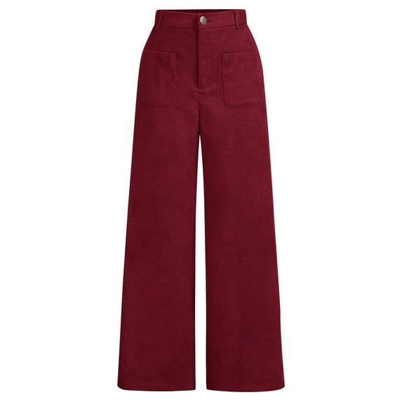 Girls Corduroy Wide Leg Pants Vintage Baggy Pants with Pockets High Waist Casual Pants for Girls Girls Pants Kids Girls Pants Size 11-12 Years