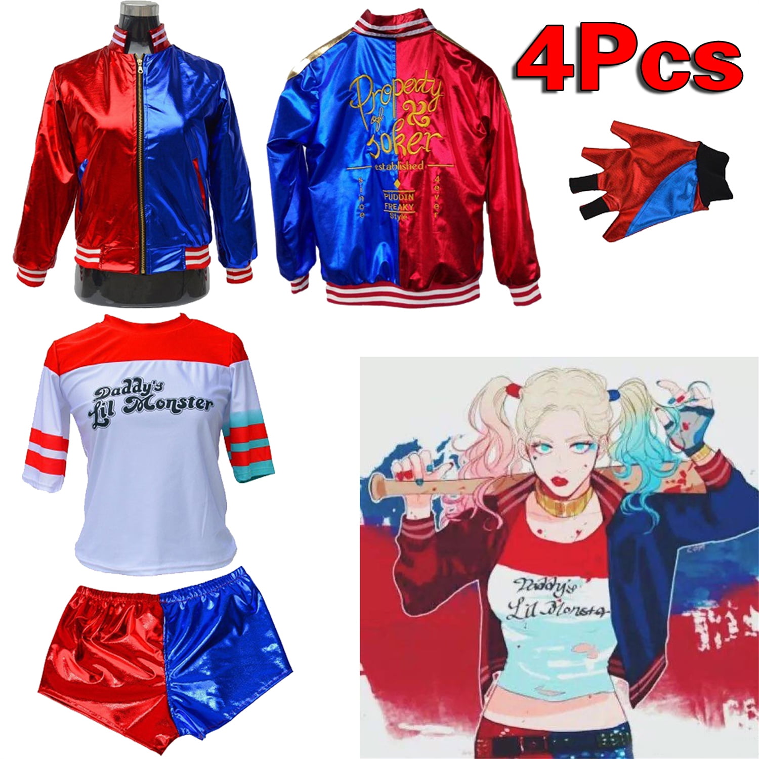 Girls Cosplay Harley Quinn Costumes Suicide Squad Taiwan Ubuy